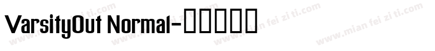 VarsityOut Normal字体转换